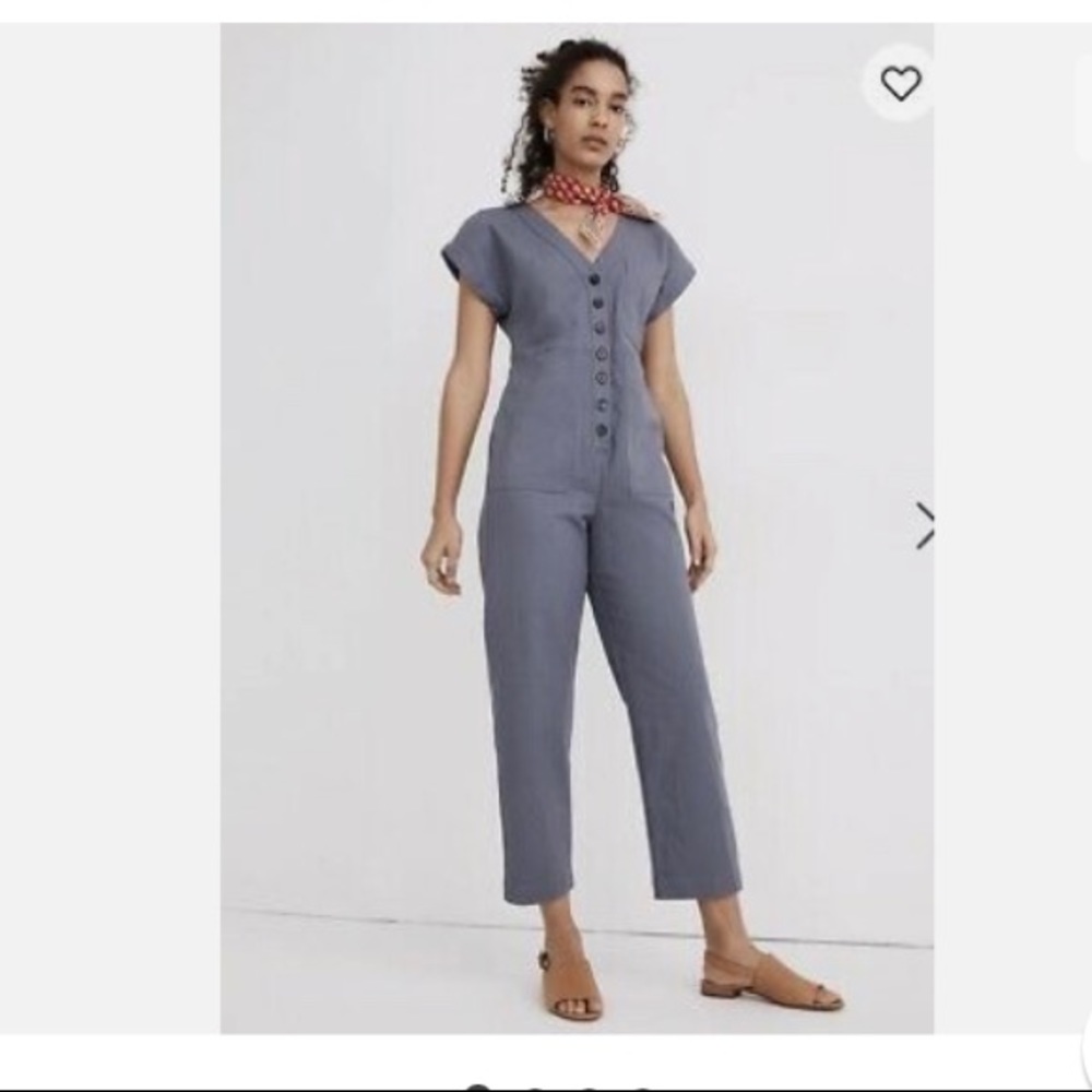 Madewell cap-sleeve jumpsuit